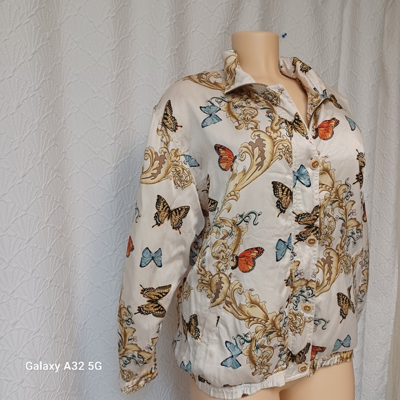 Vintage Mureli Butterfly Print Women's Jacket Size M - Picture 7 of 14